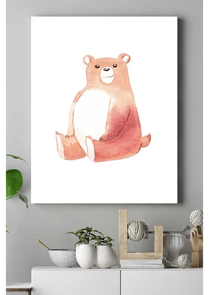 Ayıcık Tasarım Çocuk Odası Kanvas Tablo 21 x 30 cm