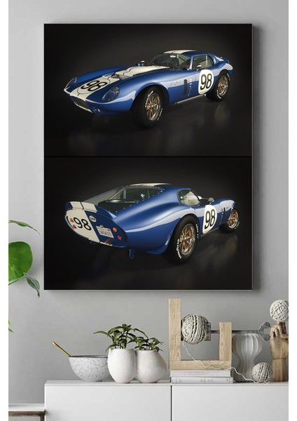 Shelby Cobra Daytona Coupe Araba Kanvas Tablo 2 40 x 60 cm