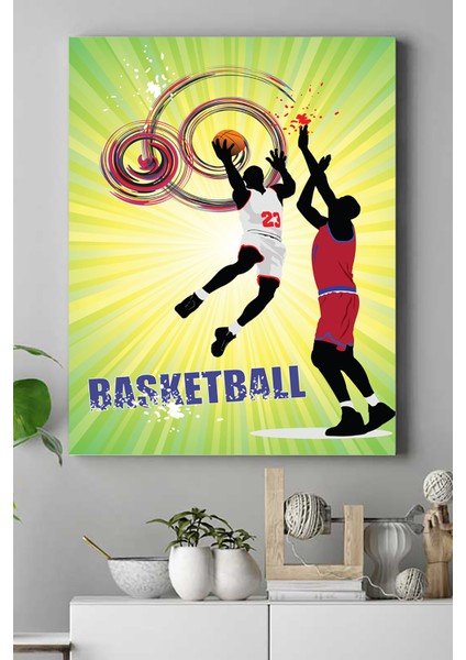 Basketbol Kanvas Tablo 21 x 30 cm