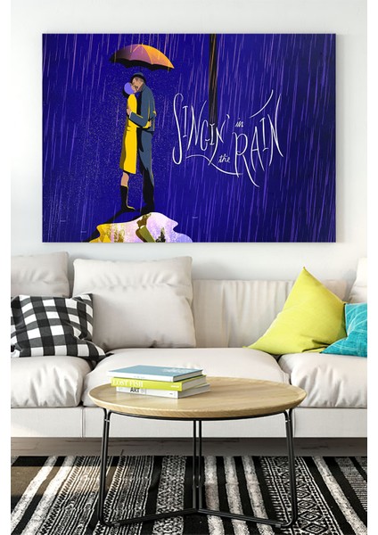 Singin In The Rain Film Afişi Kanvas Tablo 3 50 x 70 cm