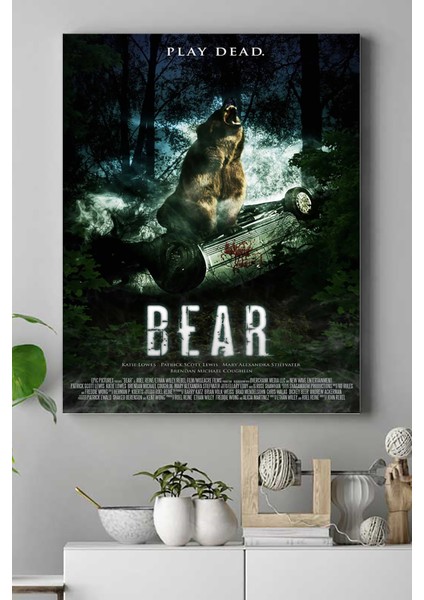 Ayı Hayvan Kanvas Tablo 21 x 30 cm