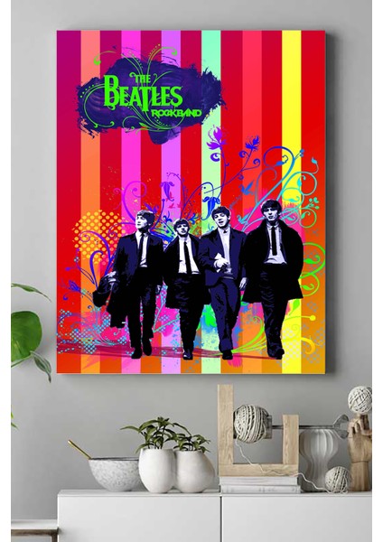 The Beatles Kanvas Tablo 4 21 x 30 cm