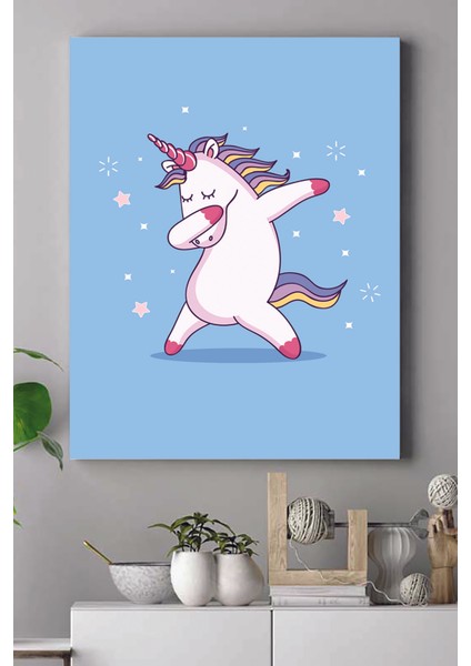 Unicorn Çocuk Odası Kanvas Tablo 21 x 30 cm