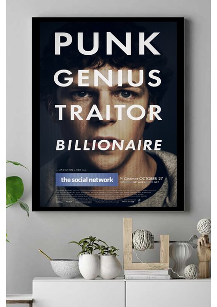 Social Network Girişimcilik Kanvas Tablo 21 x 30 cm