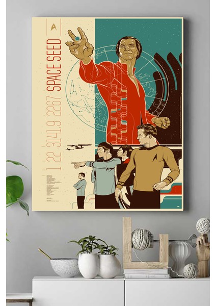 Space Speed Art Sanatsal Kanvas Tablo 21 x 30 cm