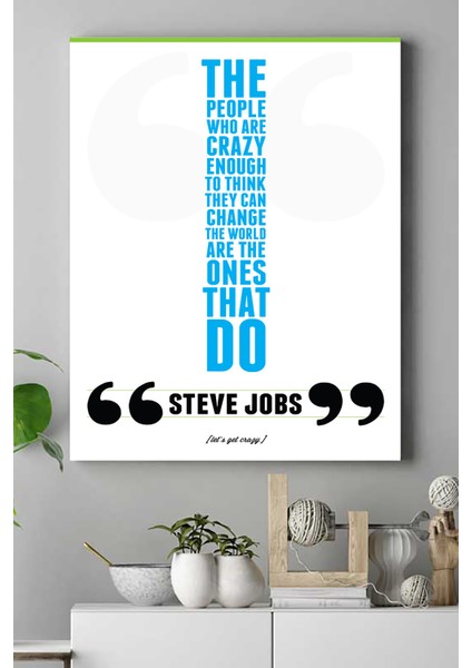 Steve Jobs Girişimcilik Kanvas Tablo 40 x 60 cm