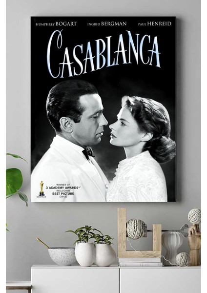 Casablanca Film Afişi Kanvas Tablo 5 21 x 30 cm