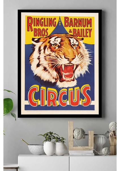 Circus Vintage Kanvas Tablo 21 x 30 cm