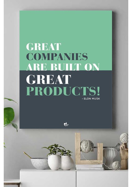 Great Companies Girişimcilik Kanvas Tablo 21 x 30 cm