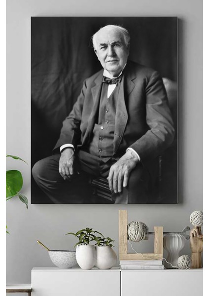Thomas Edison Bilimsel Kanvas Tablo 2 21 x 30 cm