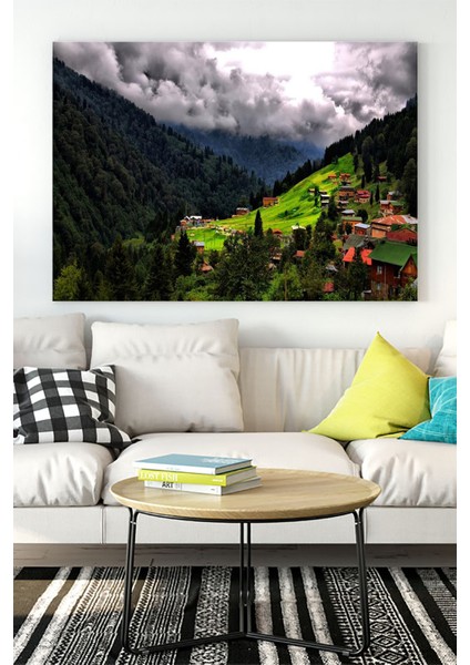 Ayder Yaylası Manzara Kanvas Tablo 21 x 30 cm
