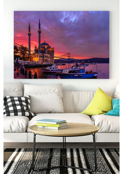 İstanbul Boğazı Manzara Kanvas Tablo 21 x 30 cm