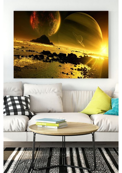 Uzay Sanatsal Kanvas Tablo 2 40 x 60 cm