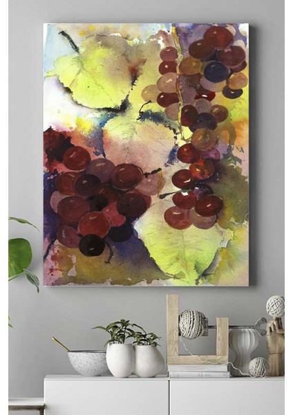 Üzüm Sanatsal Kanvas Tablo 21 x 30 cm