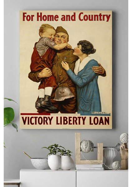 Victory Vintage Kanvas Tablo 40 x 60 cm