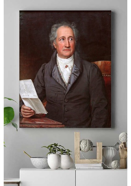 Johann Wolfgang Von Goethe Kanvas Tablo 21 x 30 cm