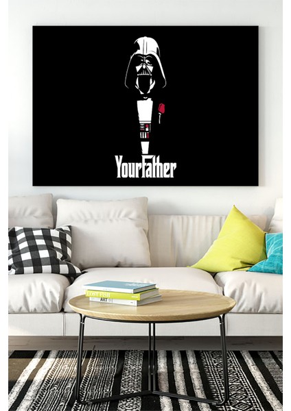 Star Wars Eğlenceli Mizahi Kanvas Tablo 21 x 30 cm