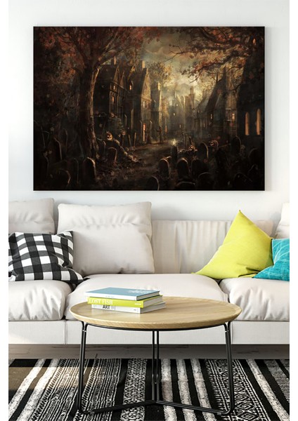 Sanatsal Manzara Kanvas Tablo 5 21 x 30 cm