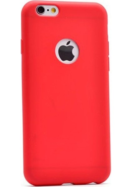 Apple iPhone 6 6s Kılıf Premier Silikon Esnek Silikon Kırmızı