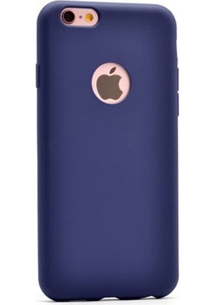Apple iPhone 6 6s Kılıf Premier Silikon+Nano Glass Koruyucu Lacivert