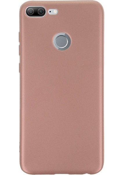 Huawei Honor 9 Lite Kılıf Premier Silikon Arka Kapak+Nano Glass Bronz