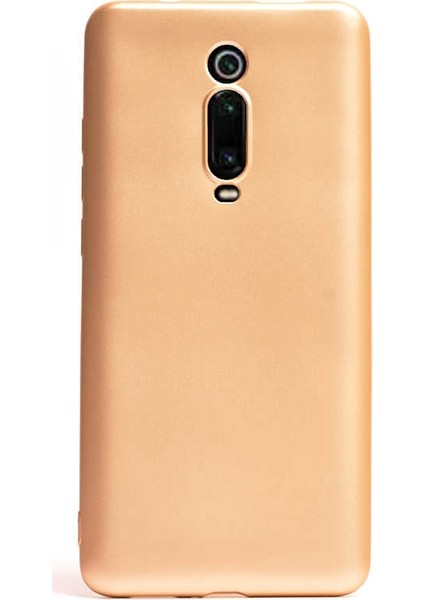 Xiaomi Mi 9T Kılıf Premier Silikon Esnek Arka Koruma Gold