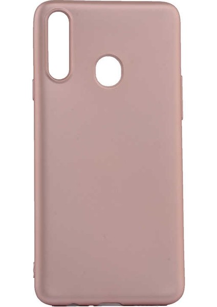 Samsung Galaxy A20s Kılıf Premier Silikon Esnek Arka Koruma Bronz