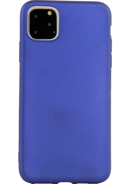 Apple iPhone 11 Kılıf Premier Silikon Esnek Koruma+Nano Glass Mavi