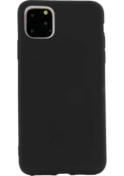 Apple iPhone 11 Kılıf Premier Silikon Esnek Koruma+Nano Glass Siyah