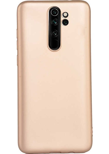 Xiaomi Redmi Note 8 Pro Kılıf Premier Silikon Esnek Arka Koruma Gold