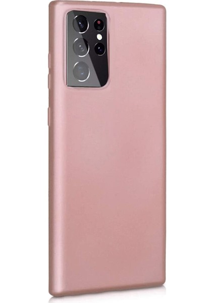 Samsung Galaxy S21 Ultra 5G Kılıf Premier Silikon+Full Ekran Koruyucu Bronz