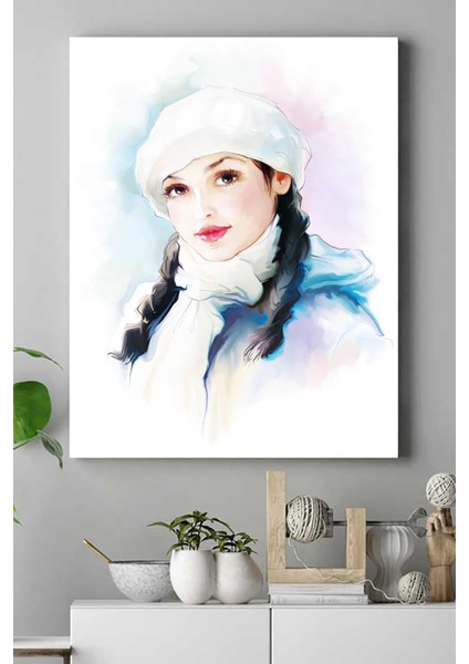 Kız Sanatsal Kanvas Tablo 21 x 30 cm