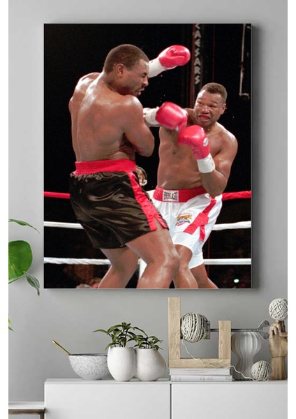 Larry Holmes Dövüş Kanvas Tablo 3 21 x 30 cm