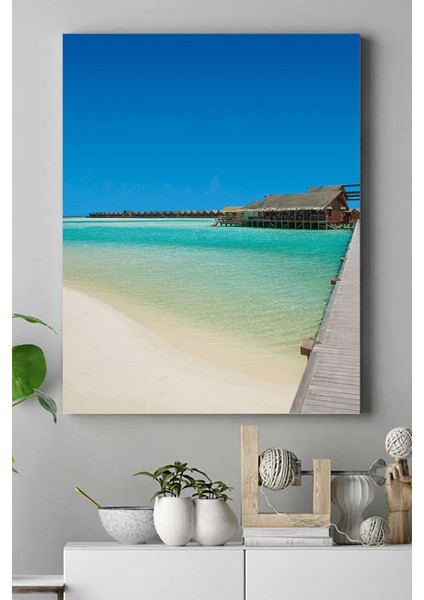 Maldivler Manzara Kanvas Tablo 2 21 x 30 cm