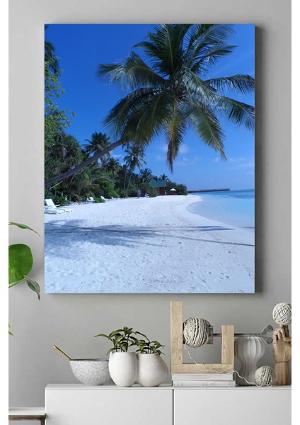 Maldivler Manzara Kanvas Tablo 3 21 x 30 cm