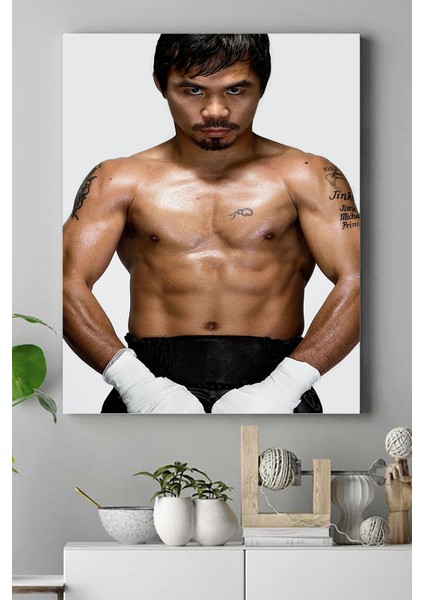 Manny Pacquiao Dövüş Kanvas Tablo 2 21 x 30 cm