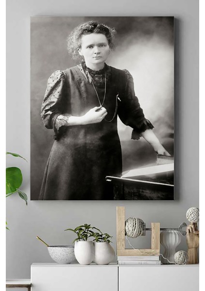 Marie Curie Bilimsel Kanvas Tablo 21 x 30 cm