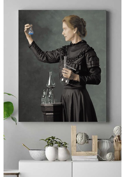 Marie Curie Bilimsel Kanvas Tablo 2 21 x 30 cm