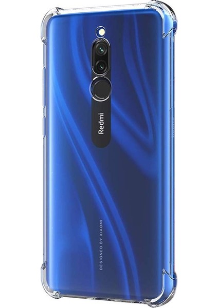 Xiaomi Redmi 8 Kılıf AntiShock Ultra Koruma Sert Kapak Şeffaf