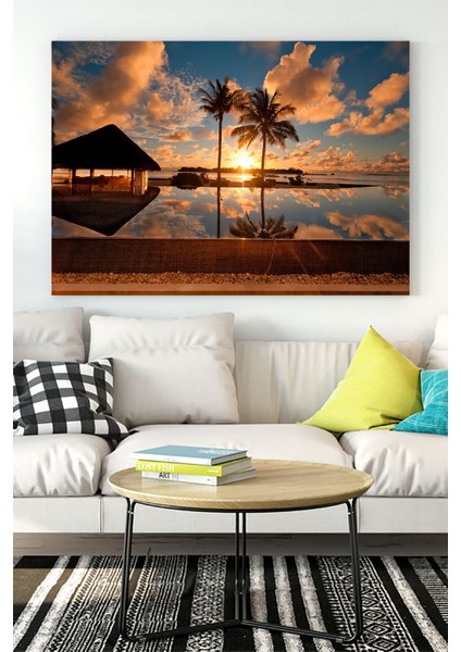 Yaz Manzara Kanvas Tablo 3 21 x 30 cm