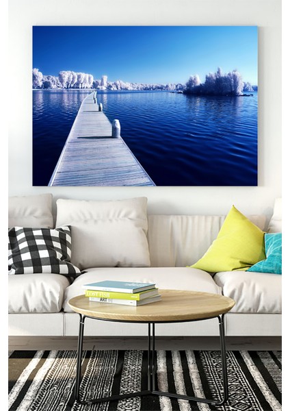 Kış Kar Manzara Kanvas Tablo 3 21 x 30 cm