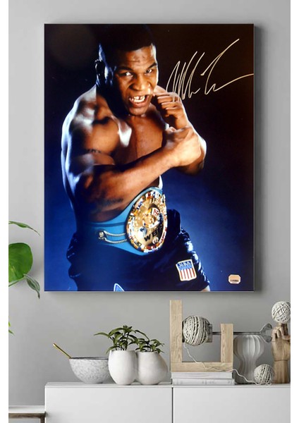 Mike Tyson Dövüş Kanvas Tablo 40 x 60 cm