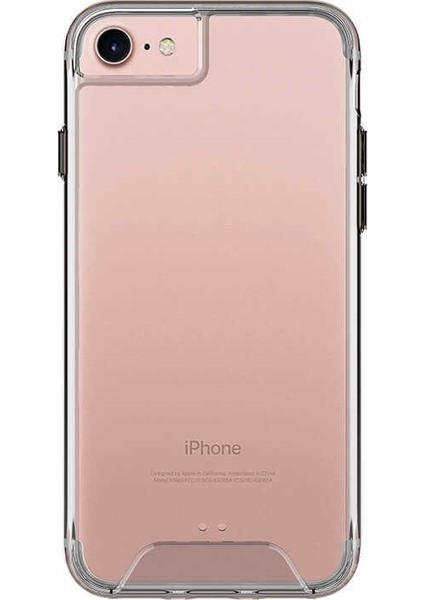 Apple iPhone 6 Kılıf Gard Nitro Sert Silikon+Nano Glass Şeffaf