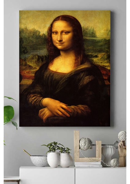 Leonardo da Vinci - Mona Lisa Sanatsal Kanvas Tablo 30 x 40 cm