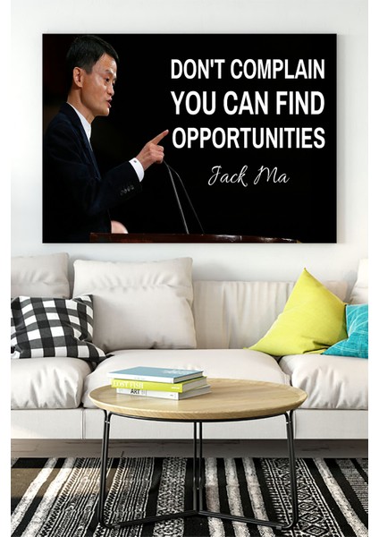 Jack Ma Girişimcilik Kanvas Tablo 21 x 30 cm