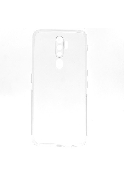 Oppo A5 2020 Kılıf Kamera Korumalı Silikon Şeffaf
