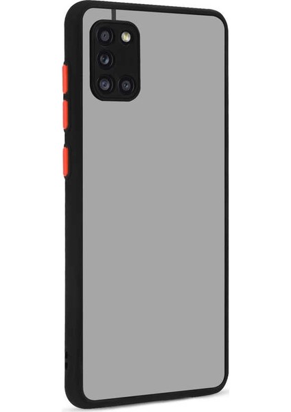 Samsung Galaxy A31 Kılıf Hux Kamera Korumalı Silikon Siyah