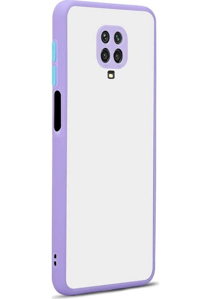 Xiaomi Redmi Note 9 Pro Kılıf Hux Kamera Korumalı Silikon Mor