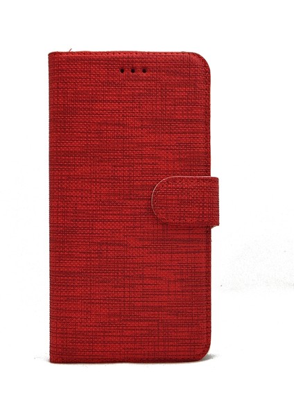 Xiaomi Redmi Note 9 Pro Kılıf Standlı Kartvizitli Exclusive Spor Cüzdan Kırmızı