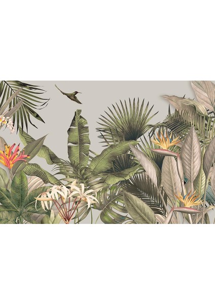 Özel Tasarım Tropikal Yaprak Tarz Duvar Kağıtları fiyatları